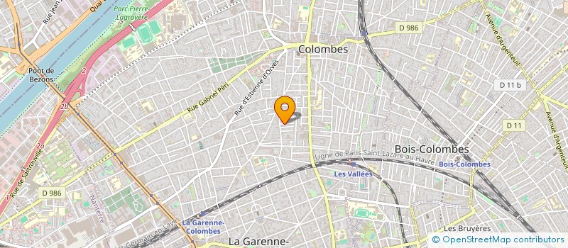 localisation de l'entreprise MONSIEUR LEONARD PERRET à COLOMBES