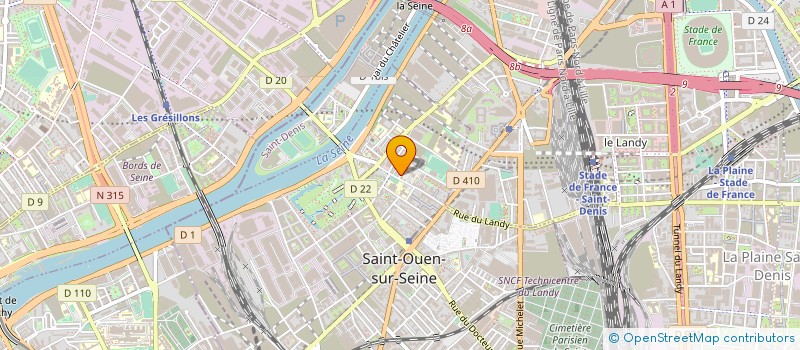 localisation de l'entreprise MONSIEUR LEONARD RUPA à SAINT-OUEN-SUR-SEINE