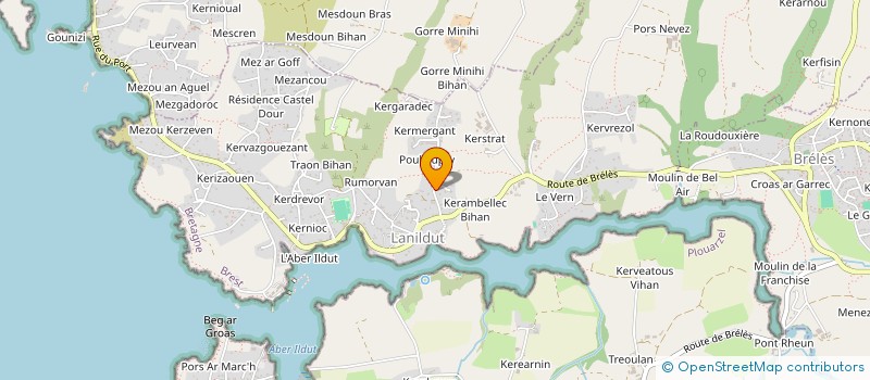 localisation de l'entreprise MONSIEUR LEONARDO BEKER  LANILDUT