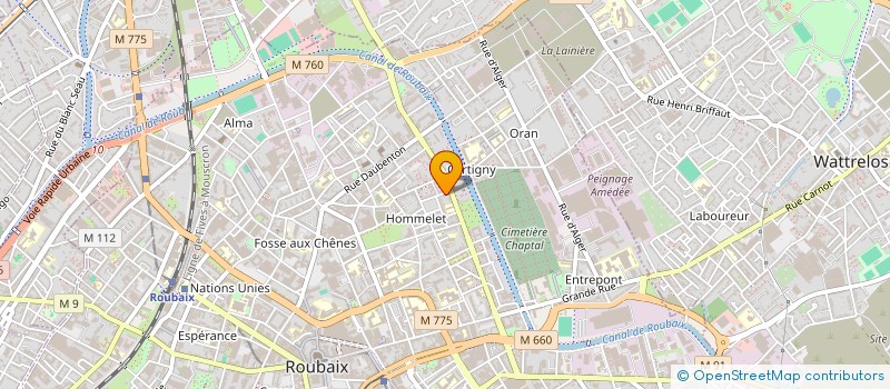 localisation de l'entreprise MONSIEUR LEONARDO CECI  ROUBAIX