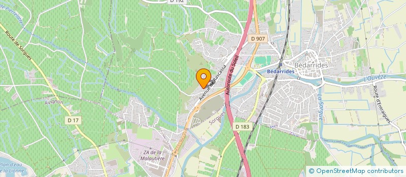 localisation de l'entreprise MONSIEUR LEONARDO DAVID BORSI  BEDARRIDES