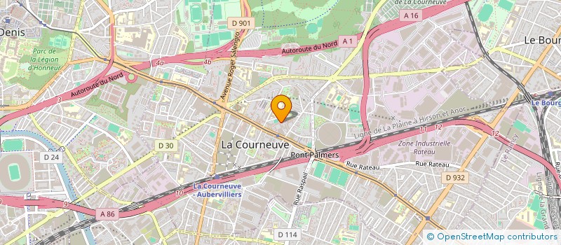 localisation de l'entreprise MONSIEUR LEONARDO DOS SANTOS SILVA à LA COURNEUVE