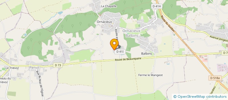 localisation de l'entreprise MONSIEUR LEONARDO FRADE FERNANDES  ORNACIEUX-BALBINS