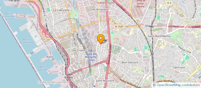 localisation de l'entreprise MONSIEUR LEONARDO GOMES à MARSEILLE