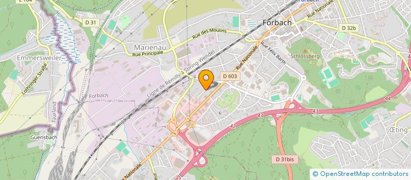 localisation de l'entreprise MONSIEUR LEONARDO KADRIEVSKA  FORBACH