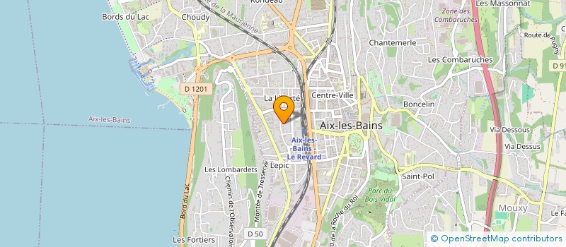 localisation de l'entreprise MONSIEUR LEONARDO LAVARINI MATOSO  AIX-LES-BAINS