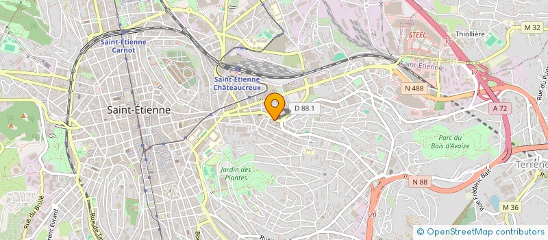 localisation de l'entreprise MONSIEUR LEONARDO MULEMBE VANGA  SAINT-ETIENNE