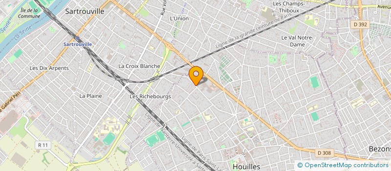 localisation de l'entreprise MONSIEUR LEONARDO PINTO DIAS  HOUILLES