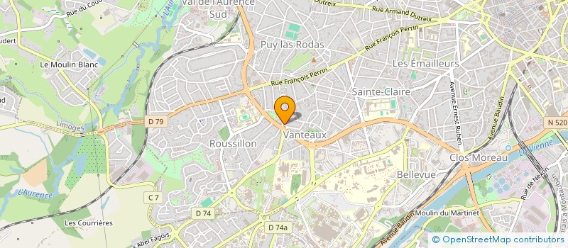localisation de l'entreprise MONSIEUR LEONARDO RODRIGUEZ à LIMOGES