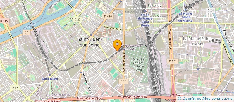 localisation de l'entreprise MONSIEUR LEONARDUS GERAERTS à SAINT-OUEN-SUR-SEINE