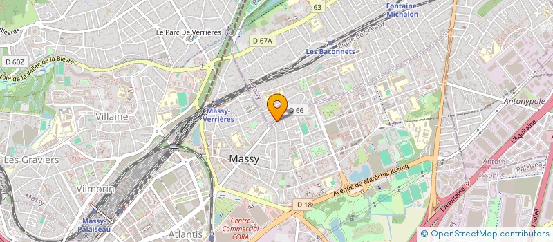 localisation de l'entreprise MONSIEUR LEONCE DOSSOU-YOVO à MASSY
