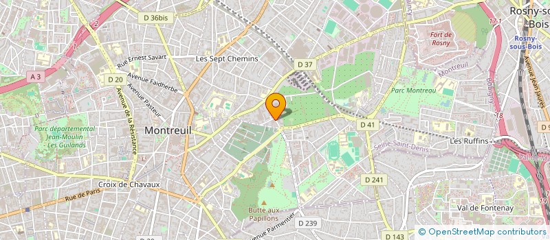 localisation de l'entreprise MONSIEUR LEONCE GOUTET à MONTREUIL