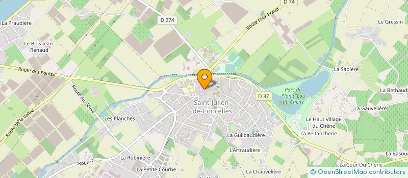 localisation de l'entreprise MONSIEUR LEONCE MORIN à SAINT-JULIEN-DE-CONCELLES