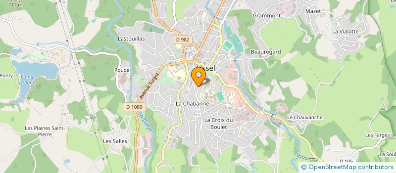 localisation de l'entreprise MONSIEUR LEONCE MOUSSARD à USSEL
