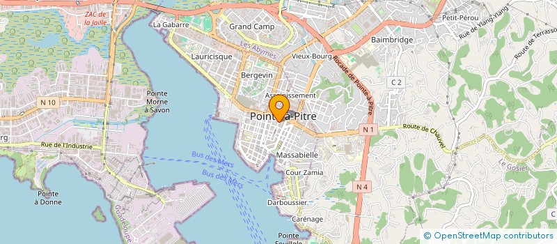 localisation de l'entreprise MONSIEUR LEONCE PETIT à POINTE A PITRE