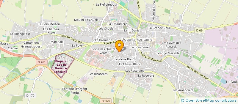 localisation de l'entreprise MONSIEUR LEONCE SIMONNEAU  DOUE-EN-ANJOU