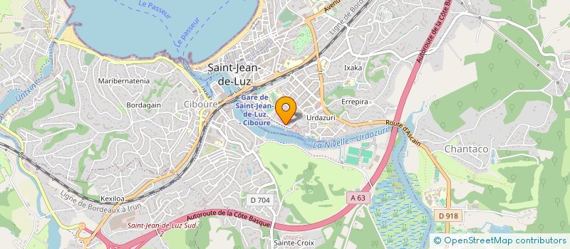 localisation de l'entreprise MONSIEUR LEONCHO LAFITTE à SAINT-JEAN-DE-LUZ