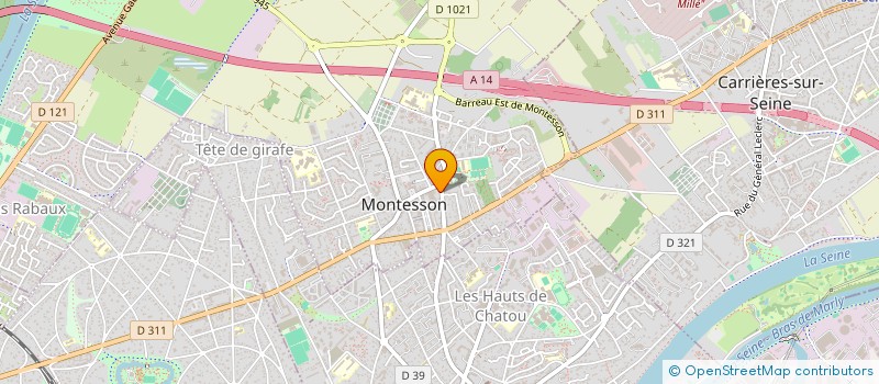 localisation de l'entreprise MONSIEUR LEONEL AGUIAR PEIXOTO  MONTESSON