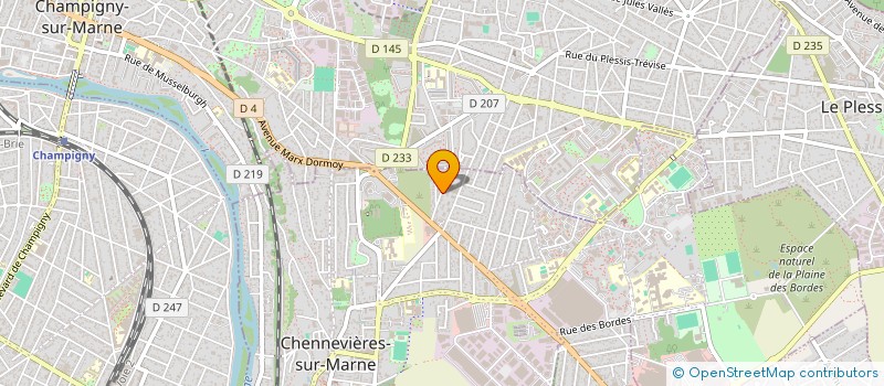 localisation de l'entreprise MONSIEUR LEONEL DE MATOS à CHENNEVIERES-SUR-MARNE
