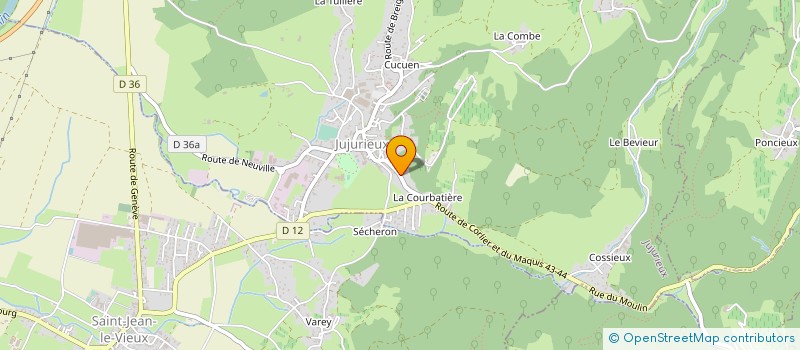 localisation de l'entreprise MONSIEUR LEONEL DOMINGUES LOPES à JUJURIEUX