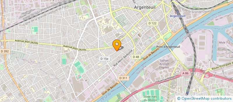 localisation de l'entreprise MONSIEUR LEONEL DOS ANJOS FERREIRA  ARGENTEUIL