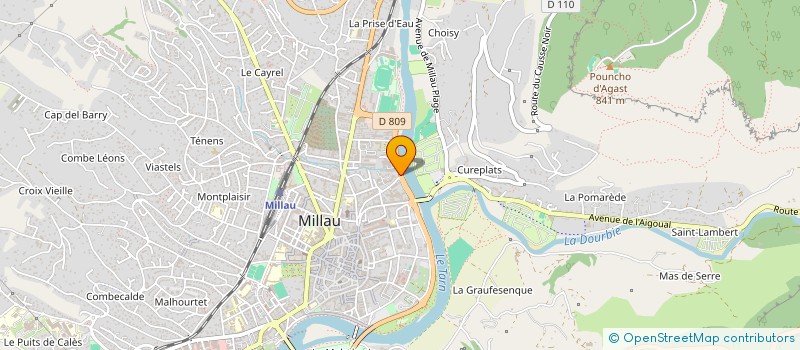 localisation de l'entreprise MONSIEUR LEONEL DOS SANTOS SIMOES à MILLAU