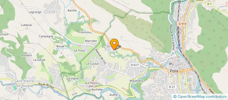 localisation de l'entreprise MONSIEUR LEOPOLD BLAZY  FOIX
