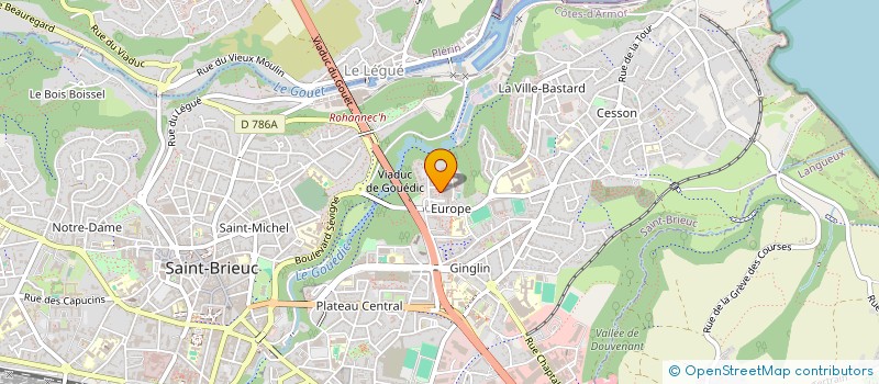 localisation de l'entreprise MONSIEUR LEOPOLD BORO ADAM à SAINT-BRIEUC