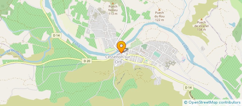 localisation de l'entreprise MONSIEUR LEOPOLD COSENTINO  CESSENON-SUR-ORB