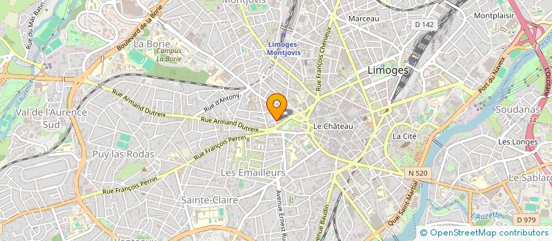 localisation de l'entreprise MONSIEUR LEOPOLD DE STABENRATH à LIMOGES