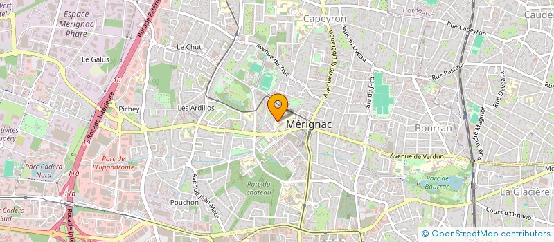 localisation de l'entreprise MONSIEUR LEOPOLD DECARNIN  MERIGNAC