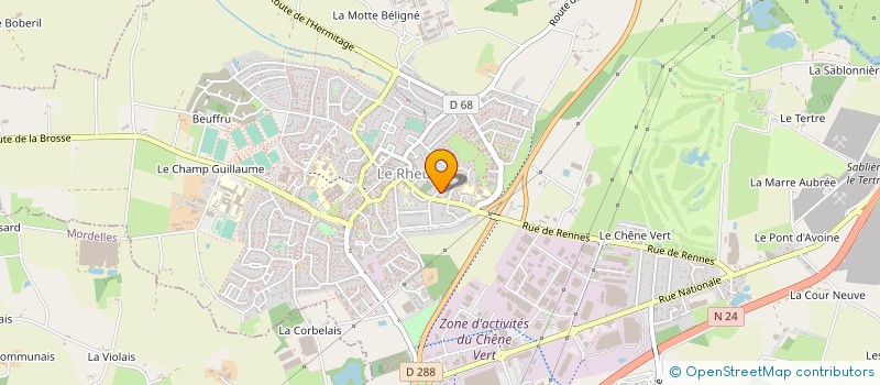 localisation de l'entreprise MONSIEUR LEOPOLD DURAND  LE RHEU