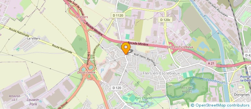 localisation de l'entreprise MONSIEUR LEOPOLD FLAMENT  FLERS-EN-ESCREBIEUX