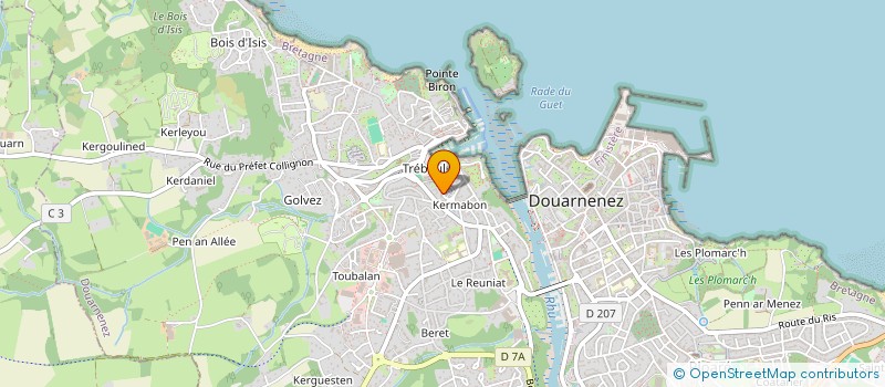 localisation de l'entreprise MONSIEUR LEOPOLD FOUQUET  DOUARNENEZ