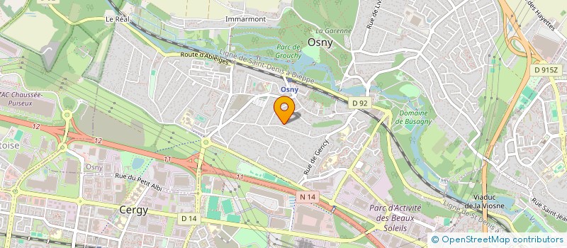 localisation de l'entreprise MONSIEUR LEOPOLD KOUAM  OSNY