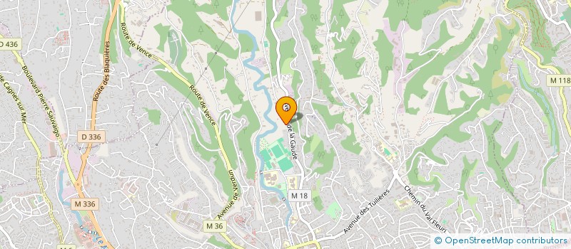 localisation de l'entreprise MONSIEUR LEOPOLD LE COZ  CAGNES-SUR-MER