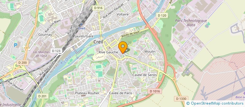 localisation de l'entreprise MONSIEUR LEOPOLD LE DUC  CREIL