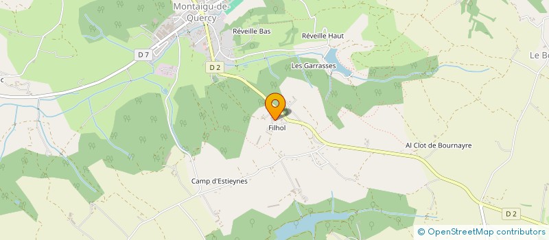localisation de l'entreprise MONSIEUR LEOPOLD RENIERS à MONTAIGU-DE QUERCY