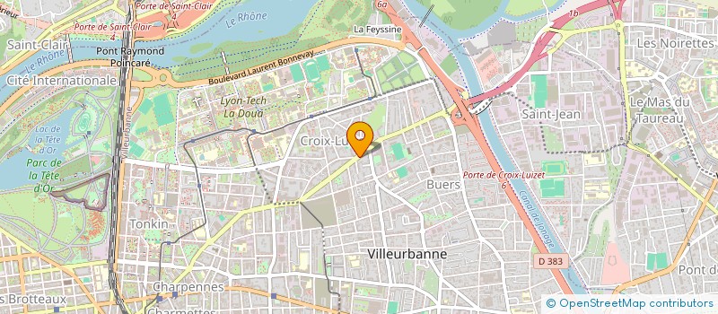 localisation de l'entreprise MONSIEUR LEOPOLD RICHAUD  VILLEURBANNE