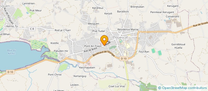 localisation de l'entreprise MONSIEUR LEOPOLD SOULARD  PLOUESCAT