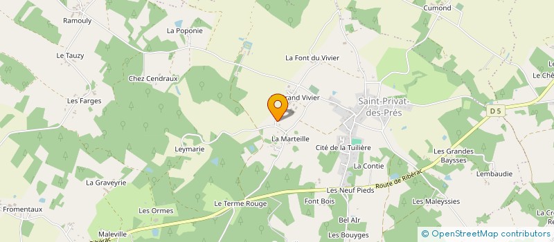 localisation de l'entreprise MONSIEUR LEOPOLD SUSSAC  SAINT AULAYE-PUYMANGOU