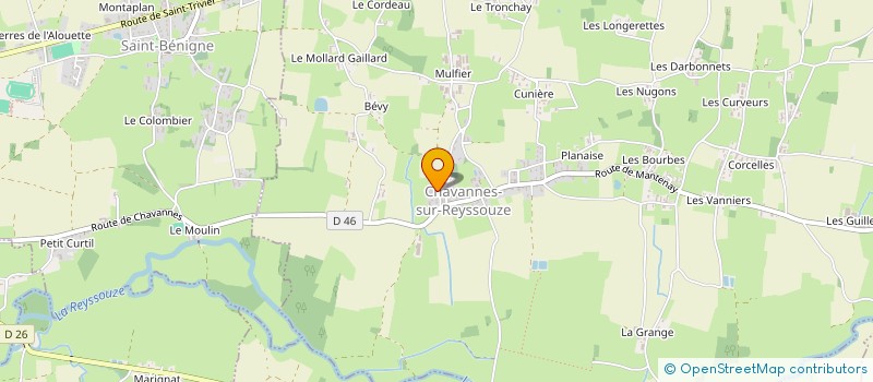 localisation de l'entreprise MONSIEUR LEOPOLD VIRIEUX à CHAVANNES-SUR-REYSSOUZE