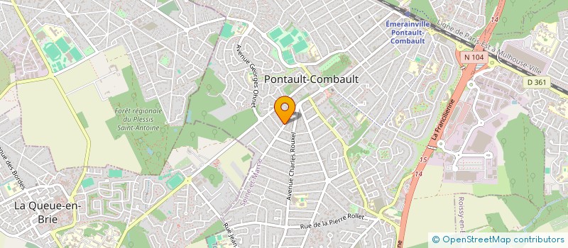 localisation de l'entreprise MONSIEUR LEOPOLDINO NEVES SANTOS à PONTAULT-COMBAULT