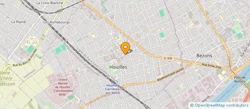 localisation de l'entreprise MONSIEUR LEROY ISAAC  HOUILLES