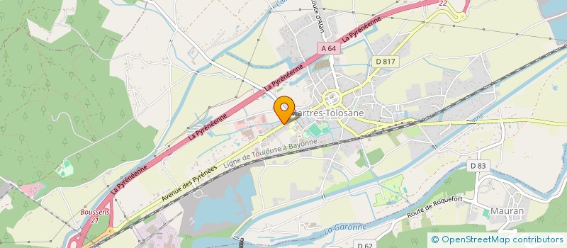 localisation de l'entreprise MONSIEUR LESLY ANDRE GAETAN KOBADOBO KA NGBENDE  MARTRES-TOLOSANE