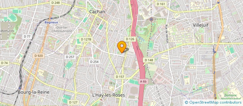 localisation de l'entreprise MONSIEUR LESLY JOSPITRE  CACHAN