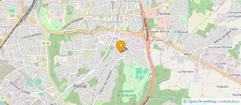 localisation de l'entreprise MONSIEUR LEUTRIM DERGUTI  FLOIRAC