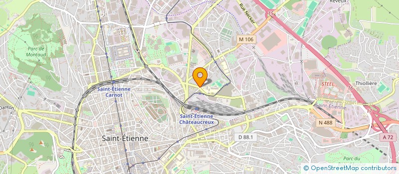 localisation de l'entreprise MONSIEUR LEVEN KYOSEV  SAINT-ETIENNE