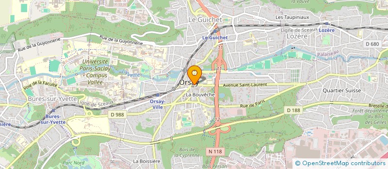 localisation de l'entreprise MONSIEUR LEVI MENARD  ORSAY