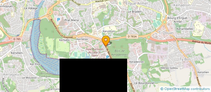 localisation de l'entreprise MONSIEUR LEVIS DESLAURIERS  QUIMPER